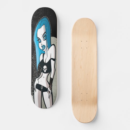 Blaue Skateboard (Vorderseite)