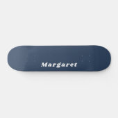 Blaue Skateboard mit Ihrem Namen in Style (Horizontal)