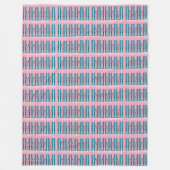 Blaue Skier auf rosa Decke (Vorderseite)