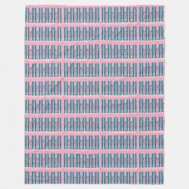 Blaue Skier auf rosa Decke