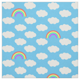 Blaue Skies Rainbows-Muster Stoff