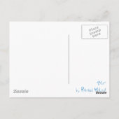 Blaue Skizze, abstrakt Postkarte (Rückseite)