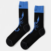 Blaue Skorpion-Socken Socken (Linkes Detail)