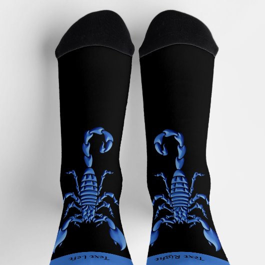 Blaue Skorpion-Socken Socken (Oben)