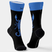 Blaue Skorpion-Socken Socken (Gewinkelt)