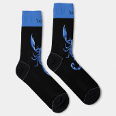 Blaue Skorpion-Socken Socken (Rechts)
