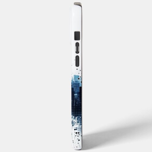 Blaue Skyline Case-Mate iPhone Hülle (Rückseite / Links)