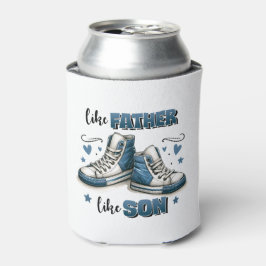 Blaue Sneakers wie Vater, wie Sohn Dosenkühler