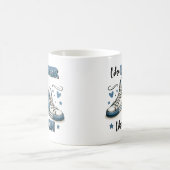 Blaue Sneakers wie Vater, wie Sohn Kaffeetasse (Mittel)
