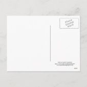 BLAUE SNOWFLAKE | FERIENFOTOKARTE FEIERTAGSPOSTKARTE (Rückseite)