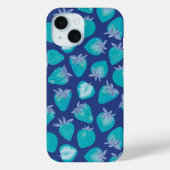 Blaue Sommererdbeere Case-Mate iPhone Hülle (Rückseite)