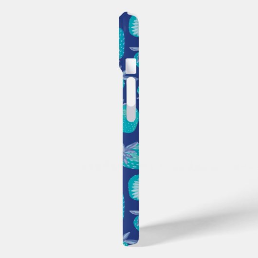 Blaue Sommererdbeere Case-Mate iPhone Hülle (Rückseite / Links)