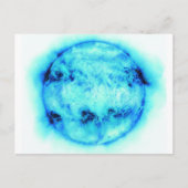 Blaue Sonne Postkarte (Vorderseite)