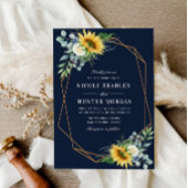 Blaue Sonnenblume Einladung