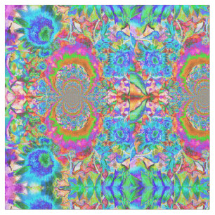 Blaue Sonnenblume, rosa Sonnenblume Aquarell Stoff