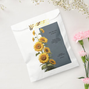 Blaue Sonnenblumen-Baby-Party Geschenktütchen