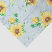 Blaue Sonnenblumen Blumenzwiebelpapier Seidenpapier (Ausschnitt)