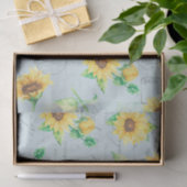 Blaue Sonnenblumen Blumenzwiebelpapier Seidenpapier (Geschenk)