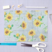 Blaue Sonnenblumen Blumenzwiebelpapier Seidenpapier (Handwerk)