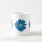 Blaue Sonnenblumen Kaffeetasse (Mittel)