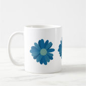 Blaue Sonnenblumen Kaffeetasse (Links)
