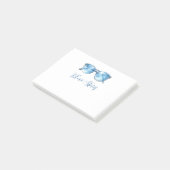 Blaue Sonnenbrille Post-it Klebezettel (angewinkelt)