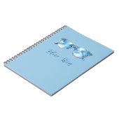 Blaue Sonnenbrillen Notizblock (Linke Seite)