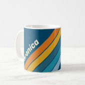 Blaue Sonnenstreifen mit Namen Kaffeetasse (Vorderseite Links)
