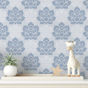 Blaue Sophisticated Sukkulente Tapete