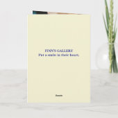 BLAUE - SORRY CARD DANKESKARTE (Rückseite)