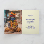 BLAUE - SORRY CARD DANKESKARTE (Innenseite)