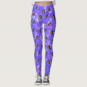 Blaue Sparkle-Guinea Schweine, Leggings (Vorderseite)