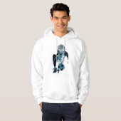 Blaue Sperre Hoodie (Vorne ganz)