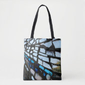 Blaue Spiegel-Mosaik Tasche (Vorderseite)