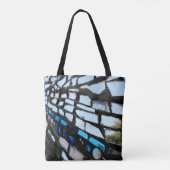 Blaue Spiegel-Mosaik Tasche (Rückseite)