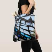 Blaue Spiegel-Mosaik Tasche (Von Nahem)