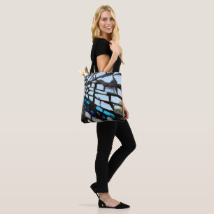 Blaue Spiegel-Mosaik  Tasche