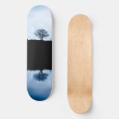 Blaue Spiegelskateboard Skateboard (Vorderseite)