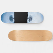 Blaue Spiegelskateboard Skateboard (Horizontal)