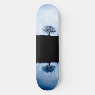 Blaue Spiegelskateboard Skateboard