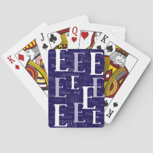 Blaue Spielkarten mit eigenem Namen erstellen