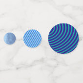 Blaue Spielmuster Konfetti (Vorderseiten)