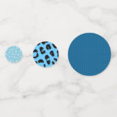 Blaue Spielmuster Konfetti (Rückseiten)