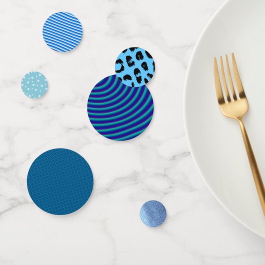 Blaue Spielmuster Konfetti (Gruppe)