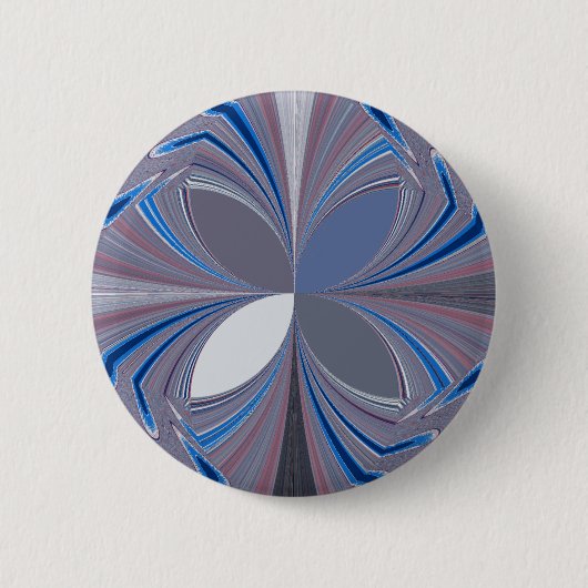 Blaue Spinne Button (Vorderseite)