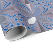 Blaue Spinne Geschenkpapier (Rolleneckpunkt)