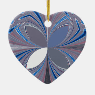 Blaue Spinne Keramik Ornament