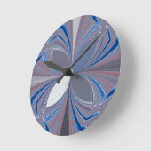 Blaue Spinne Runde Wanduhr (Winkel)
