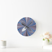 Blaue Spinne Runde Wanduhr (Zuhause)