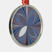 Blaue Spinne Silbernes Ornament (Rechts)